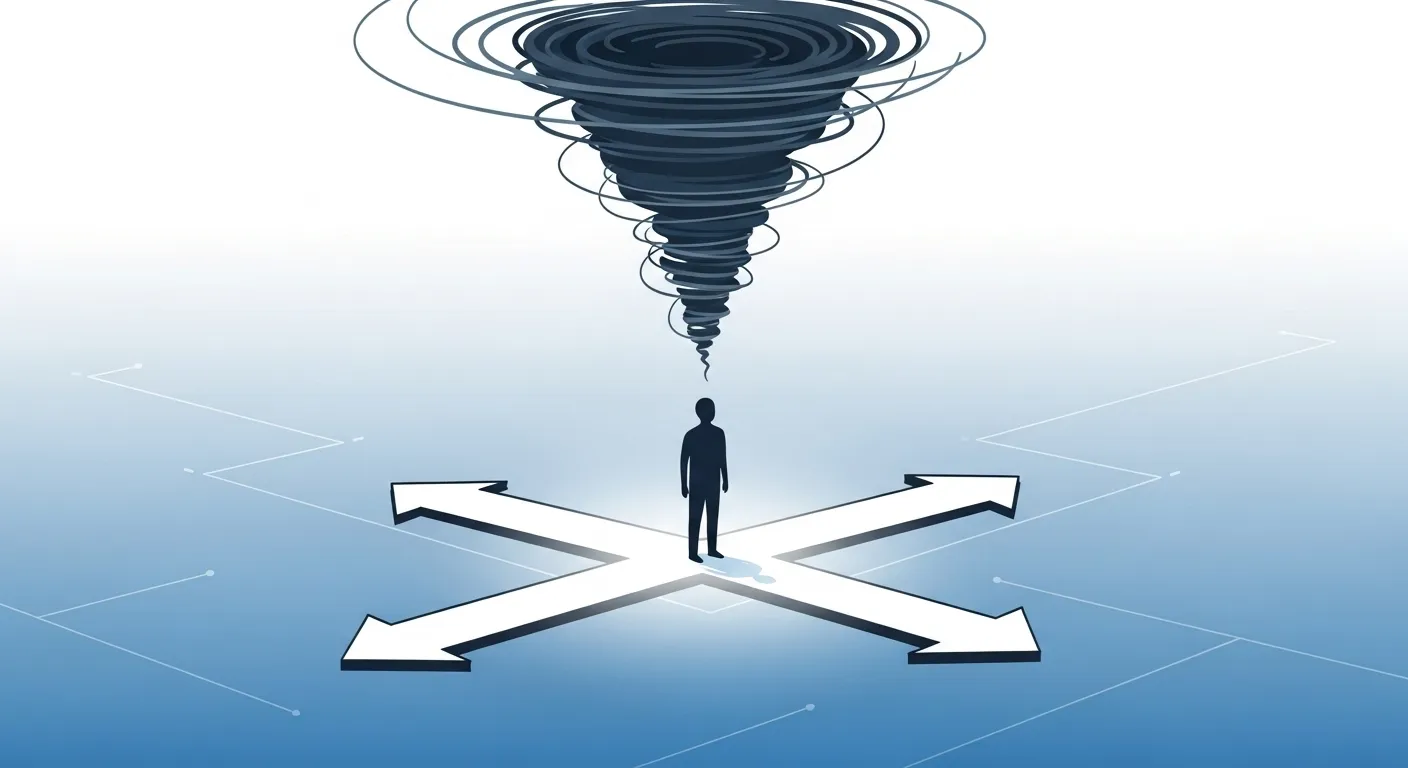 человек пытающийся сделать выбор