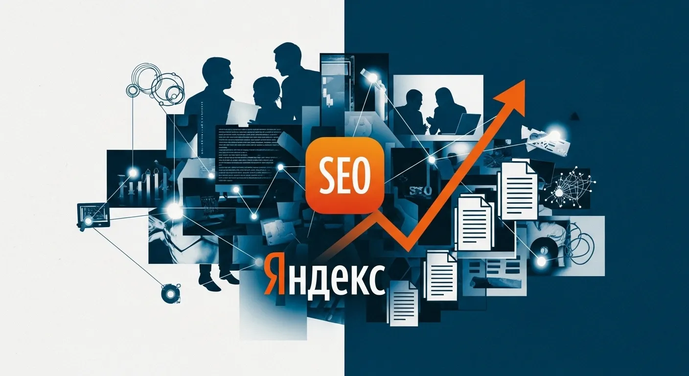 логотип яндекс и график растущий вверх